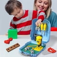 thumbnail image 2 of Light Blue Kids Mini Kitchen House Toy Set Beauty Backpack Cosmetic Toolbox Role Play Pretend Cooking Safe Abs Plastic For 4 To 8 Year Olds, 2 of 7