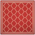 thumbnail image 2 of Safavieh Courtyard Tapis Rouge Intérieur Extérieur - Carré 6 Pieds7 Pouces, 2 of 5