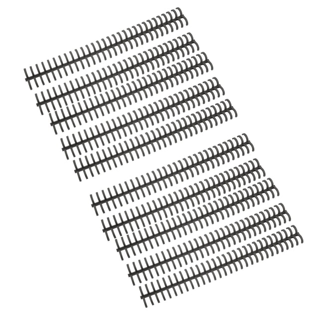 Binding Spines, Binding Coils 30 Holes Manual Bound Wear Resistant For Student For Loose Leaf Black