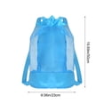 thumbnail image 3 of Dvkptbk Nylon Double Shoulder Net Bag Outdoor Beach Bag for Children's Beach Toys Storage Bag for Playing Sand Tools Beach Bag Large Capacity Bag Swimming, 3 of 6