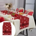thumbnail image 1 of Boovnll Valentines Day Table Runner, 13x35" Valentine's Day Printing Table Runner, Valentines Table Runner for Holiday Kitchen Dining Table, Party Decor, Valentines Day Decorations, 1 of 6