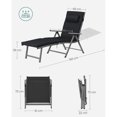 thumbnail image 3 of Boutique Home Foldable Sun Lounger Chair, 3 of 5