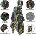 thumbnail image 3 of Cape de Pluie Multifonctionnelle à Capuche Poncho - Imperméable d'Accsergery, Drap de Sol de Tente Cadeau, 3 of 5
