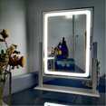 thumbnail image 3 of Miroir de Maquillage à Commande Tactile, Gradable, Rotation à 360 Degrés, avec Lumière DEL pour Chambre à Coucher, Déco de Coiffeuse, 3 of 7