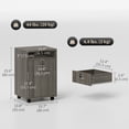thumbnail image 3 of HOMCOM Vertical Filing Cabinet with Lockable Drawer, File Cabinet, Grey, 3 of 10