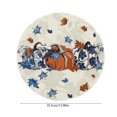 thumbnail image 2 of Cameland Napperons Automne Nouveau Lin Érable Citrouille Imprimé Rond Napperons Décoration Maison Ambiance Arrangement, 2 of 6