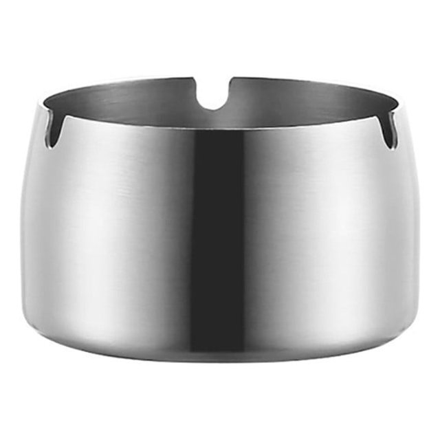 RYRDWP Cendrier Rond en Acier Inoxydable Résistant aux Hautes Températures Résistant aux Chutes 7.9x7.9x4.9cm