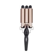 kurtrusly Curling Iron Wand For Long/Short Hair Advanced Technology For Curls Wide Applications Gifts Gold US plug