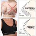 thumbnail image 4 of Women's Rhinestone Sports Bra - Hollow Back Design w/ Wide Strap Support | Anti-Sagging Wireless Bra for Workouts & Mature Figures, 4 of 4