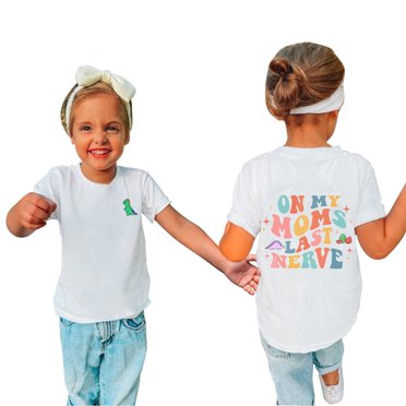 Weiqiqre Girls' Tops, Tees & Shirts Toddler Baby Boys Girl Comfortable Solid Color Print Short Sleeve Cotton T-shirt Top