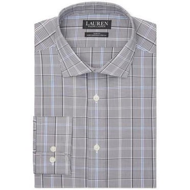 Lauren Ralph Lauren Hommes Coupe Ajustée Extensible Performance Bleu Multi 16.5 3637