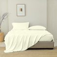 thumbnail image 1 of SGI Bedding 1000 TC Egyptian Cotton Bed Sheet Set - Twin Size Sheets 1000 Count Sheets for Twin Size Bed - Soft, Durable Sheets Cotton Sheets in 1000 TC 15" Deep Ivory, 1 of 6