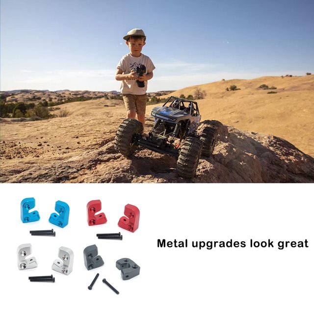 mmirethe 2 Pieces RC Car Main Beam Fixing Parts Model Vehicles Beams Mount Automotive Toy Modified Accessory Spare Parts Black