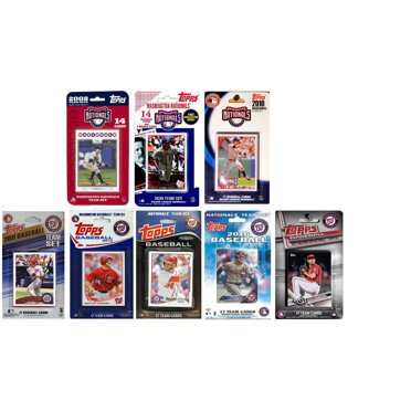 C&I Collectables NATS817TS MLB Washington Nationals 8 Ensembles d'Équipe de Cartes à Échanger sous Licence Différents