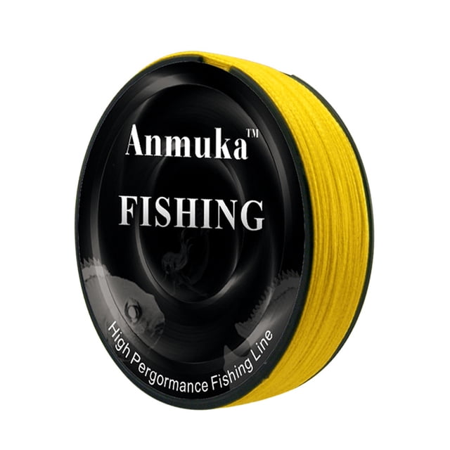 Langgg 0,4 mm 2,0 mm 100 m PE 4 Tresse Zéro Extensibilité Ligne de Pêche Résistante à l'Abrasion Jaune 0,4