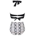 thumbnail image 4 of Maillots de Bain une Pièce pour Femmes Maillot de Bain Aguichant pour Femmes à Poitrine Haute Contraste Dégradé Bikini Deux Pièces, 4 of 6