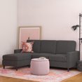 thumbnail image 2 of Dorel Living Kaci Reversible Contemporary Upholstered Sectional, 2 of 9