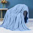thumbnail image 3 of PEONAVET Throw Blanket for Couch Super Soft Warm Solid Warm Fleece Blanket Throw Rug Sofa Bedding 50x70cm, 3 of 3