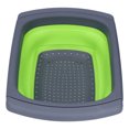 thumbnail image 2 of QIILU Strainer Basket,Kitchen Colander,Green Foldable Drain Basket Silicone Collapsible Fruit Vegetable Wash Strainer Basket For Home Kitchen, 2 of 8
