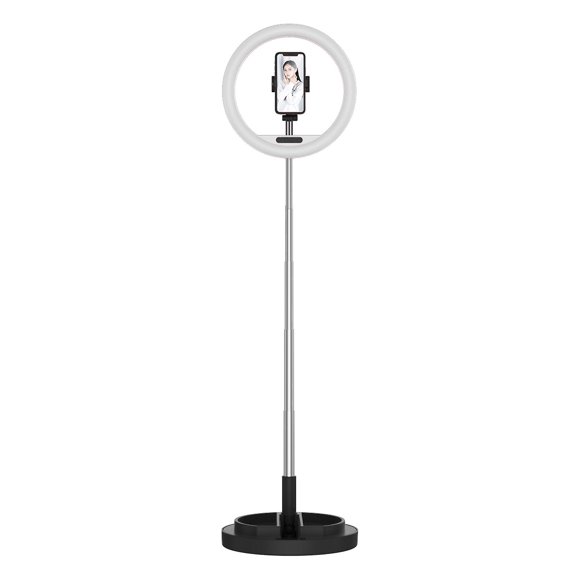 Usb Ring Light Stand Foldable Stand 3200-6000k Adjustable Desktop Makeup Selfie Ring Light For Live Streaming And Youtube Video Photography