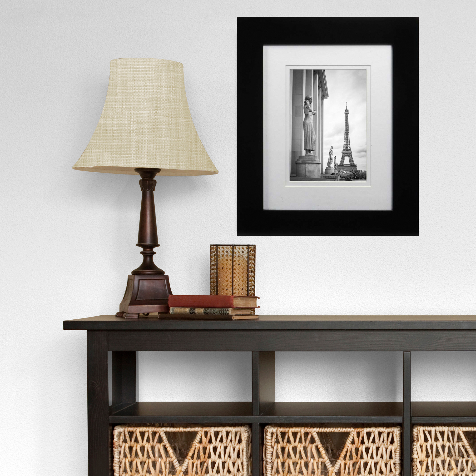 Unbranded Cadre photo Museum 6x8po , finition noir, Cadre décoratif pour table et mur