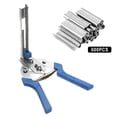 thumbnail image 1 of weibbin Type M Nail Ring Pliers Kit With 600pcs M Clips For Fence Fastening, Upholstery Installation, Animals Cages, 1 of 9