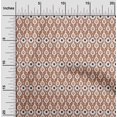 thumbnail image 1 of oneOone Cotton Flex Fabric Ogee Ikat Print Fabric BTY 40 Inch Wide, 1 of 1