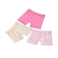 thumbnail image 3 of 3Pcs Girls Summer Safety Pants Anti-emptied Stretch Mid-rise Shorts, 3 of 9