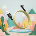 thumbnail image 3 of 90° Right Angle USB C Cable - TPE Material, 3A Fast Charging & 8000+Bend Test - Durable Charger for Gaming/Reading, 3 of 8
