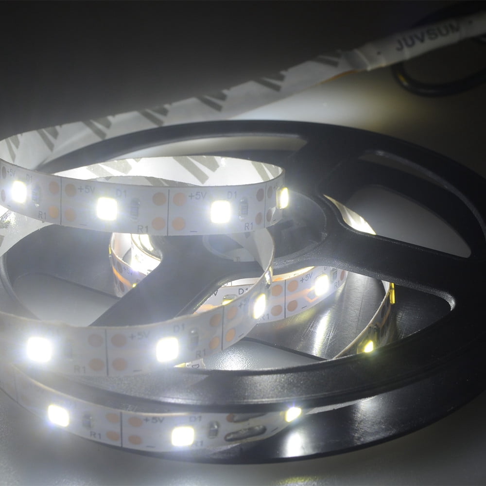 Airpow 5V 2835 120SMD/2M White/Warm white/Blue LED Strip Light Bar TV Back Lighting for Bedroom, Kitchen, Mirror, Home Decoration