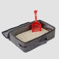 thumbnail image 3 of OUNONA Cat Toilet with Training Kit Foldable Light Grey for Cats 1 Set, 3 of 7
