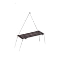 thumbnail image 3 of S SERENABLE Camping Folding Table Camp Table with Light Pole for Travel Backyard Balcony Beech, 3 of 9