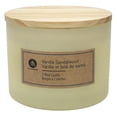 thumbnail image 1 of Hometrends 12oz Vanilla Sandalwood Scented 2-Wick Frosted Jar Candle, 1 of 5