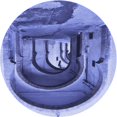 thumbnail image 1 of Ahgly Company Tapis de Zone Rond d'Intérieur Lavable à la Machine, Style Transitionnel, Bleu Ciel, 7 Pieds Rond, 1 of 7
