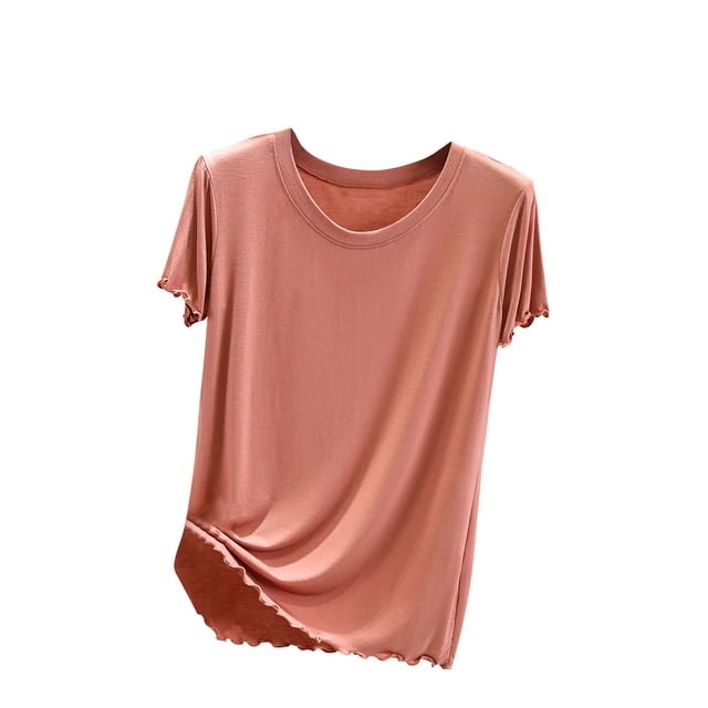 Birdeem T-Shirt Décontracté pour Femme, Mince, Coupe Fly, Doux et Bas, Ajusté, Manches Courtes, Col Rond, Haut/chemise