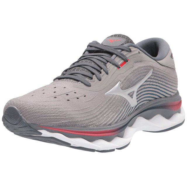 Mizuno Chaussure de Course Wave Sky 5 pour Homme, Gris Acier, 8