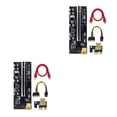 thumbnail image 1 of tredstone 5x USB 3 Planche Rehausseur VER009S Or PCI-E 1x à 16x Alimenté 60cm PCIe Rallonge Fente Noire+fil Rouge 2Ensemble, 1 of 6