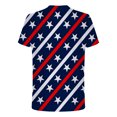 thumbnail image 4 of Mefallenssiah T-Shirt à Manches Courtes pour Homme Homme Décontracté Col Rond Populaire Impression Drapeau Numérique 3D Chandail Entraînement Physique Sport Manches Courtes T-Shirt Blouse Noir, 4 of 4