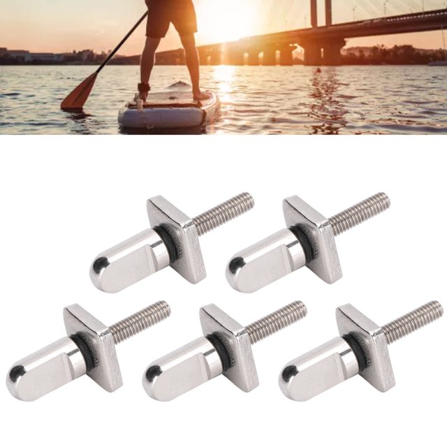 Fyydes Fin Boîte Vis, 5pcs Fin Vis 316 Acier Inoxydable Accessoire Ensemble Kit pour Planche de Surf Paddle, Surf Vis