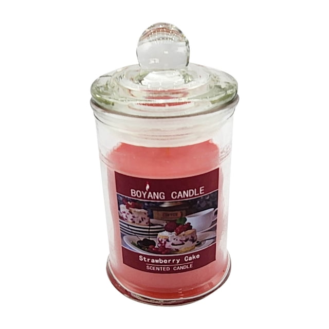 RXIRUCGD 1pc 90g Transparent Soy Wax Scented Candle In Clear Glass Jar, Suitable For Home Decoration And Romantic Gift