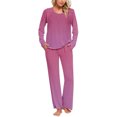 thumbnail image 3 of Sentmoon Ensemble Pyjama 2 Pcs Shorts pour Femmes Col Ras du Cou Ensembles de Détente pour Femmes Robe de Nuit Décontractée à Dégradé de Couleurs pour Femmes Douce et Confortable avec Poches pour Fêtes d'Halloween TTTG, 3 of 7