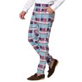 thumbnail image 4 of INSPIRE CHIC Men's Dress Plaid Printed Business Checked Pants 30 Multicolor, 4 of 7