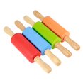 thumbnail image 3 of FAGINEY Dough Sheeter, Wooden Handle Rolling Pin, Silicone Non‑Stick Pizza Noodles Bakery For Cookies Making Cake, 3 of 8