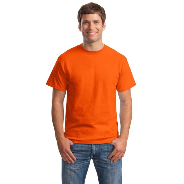 Hanes T-Shirt Adulte Sans Étiquette à Manches Courtes