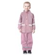 thumbnail image 4 of HBFAGFB Ensembles Garçon Enfants Extérieur Imperméable et Pantalon Décontracté à Ourlet Ajustable à Cordon Rose Taille 110, 4 of 4