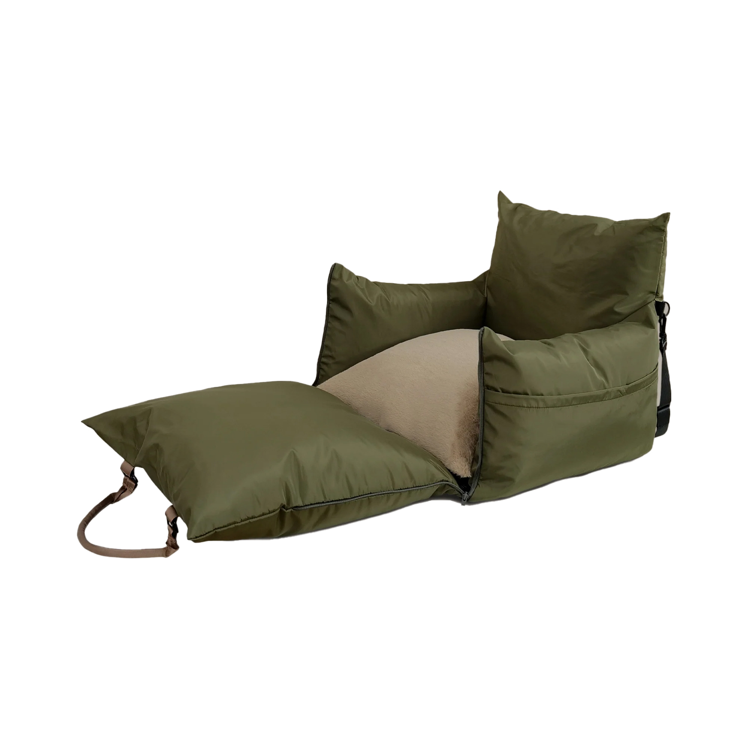 INSTACHEW Marco Dog Travel Pet Bed, Army