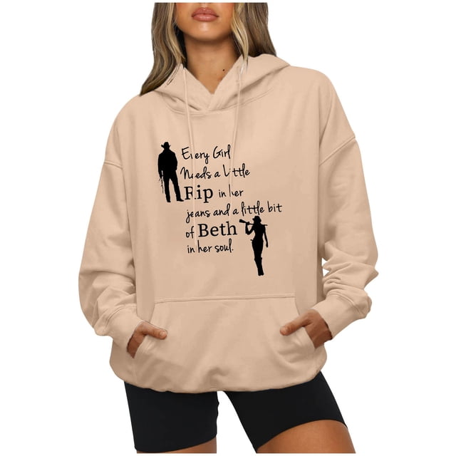 IROINID Rabais Hauts à Manches Longues pour Femmes Col Rond à Capuche Détente Imprimé Chandail Blouse Chandail en Molleton Hauts Chemises Hauts, Kaki