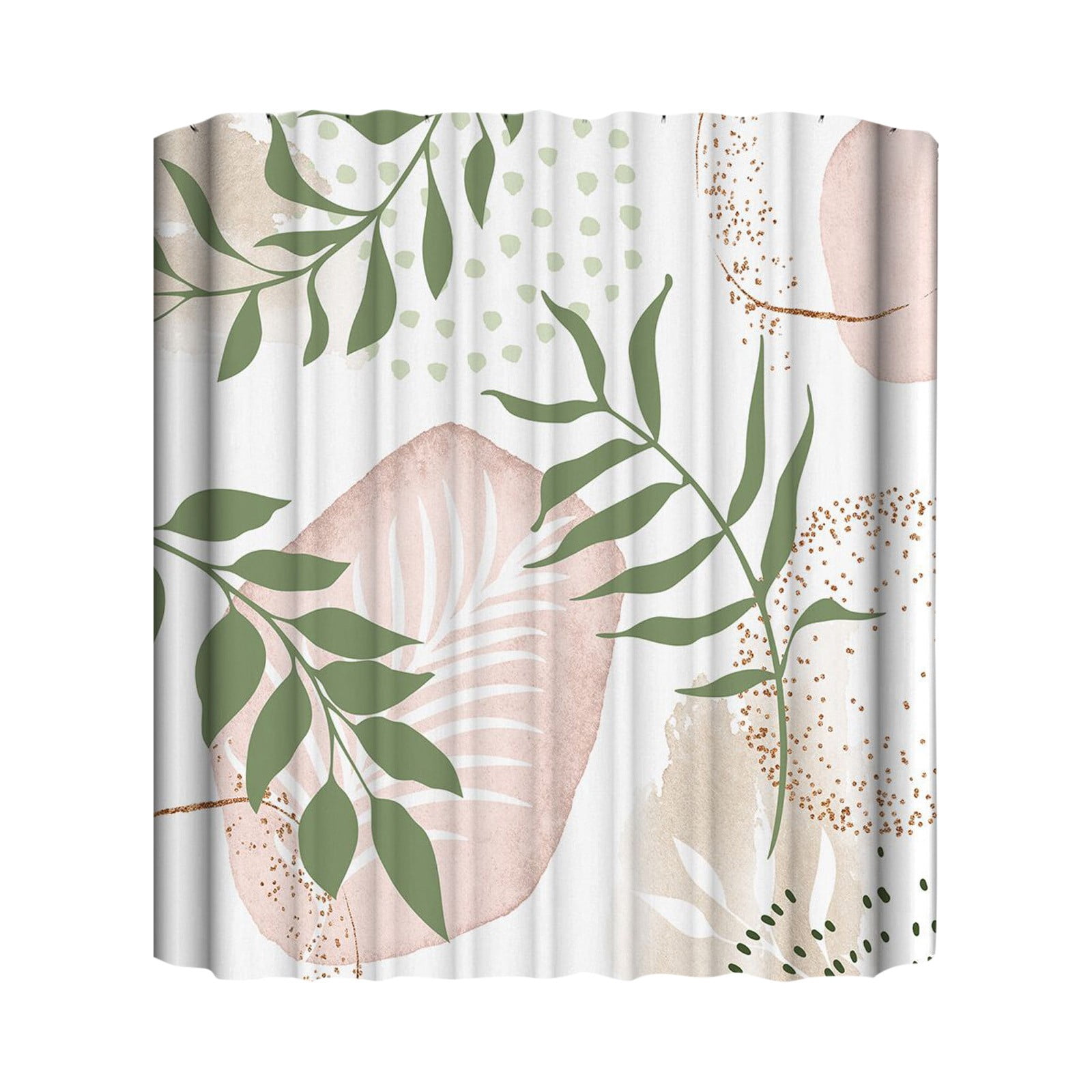 Water.proof & Printed Leaf Shower Curtain Bathroom Curtain With Thickened Fabric No Drill Installation Heavy Duty Sequin Shower Curtain Liner Clear Frosted Shower Curtain Herringbone Curtains Shower