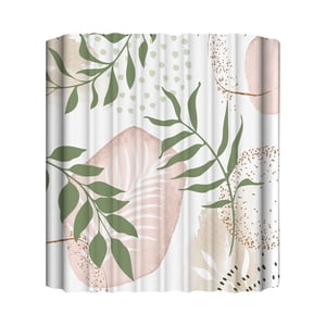 Water.proof & Printed Leaf Shower Curtain Bathroom Curtain With Thickened Fabric No Drill Installation Heavy Duty Sequin Shower Curtain Liner Clear Frosted Shower Curtain Herringbone Curtains Shower