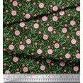 thumbnail image 3 of Soimoi polyester Crepe Fabric Swirls & Floral Artistic Printed Fabric 1 Yard 42 Inch Wide, 3 of 3